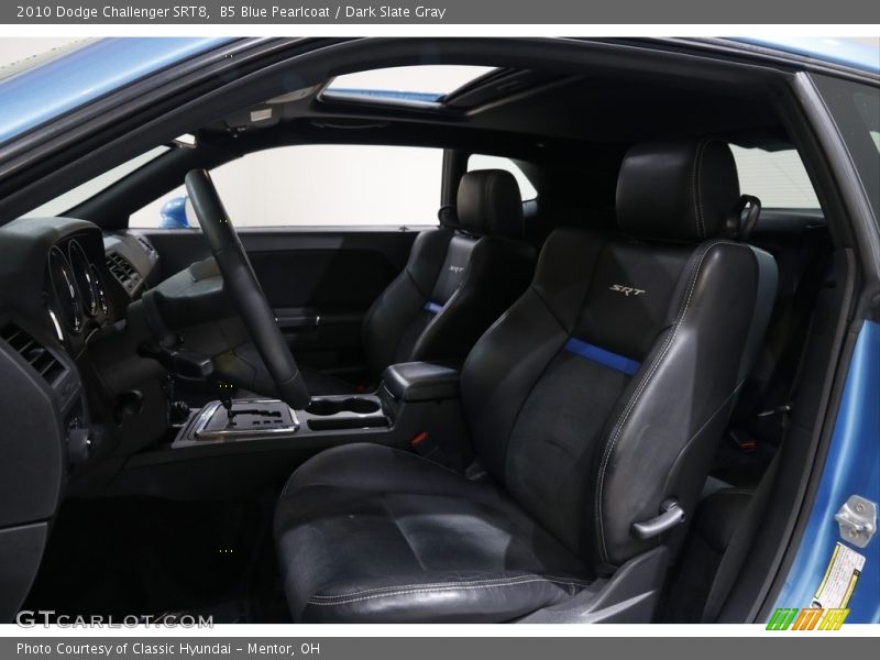 B5 Blue Pearlcoat / Dark Slate Gray 2010 Dodge Challenger SRT8