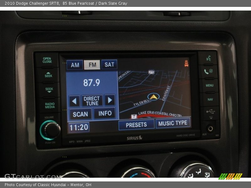 B5 Blue Pearlcoat / Dark Slate Gray 2010 Dodge Challenger SRT8