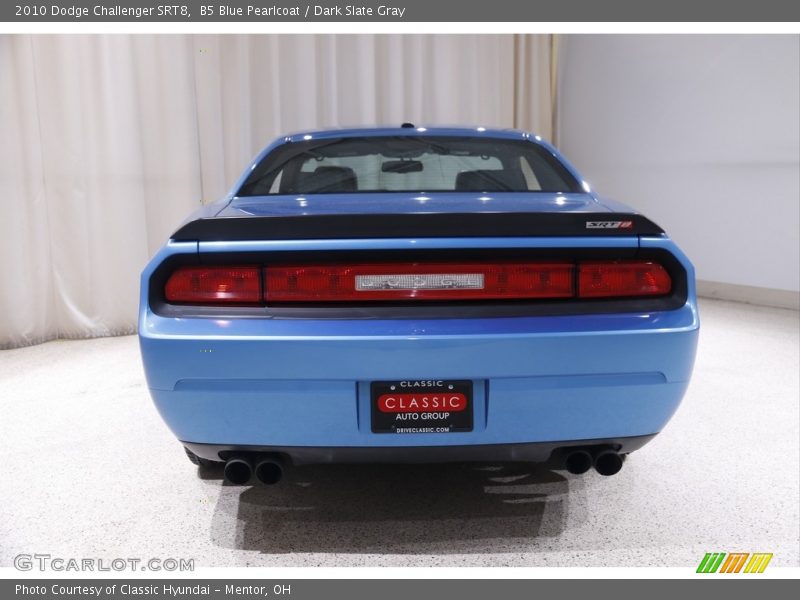 B5 Blue Pearlcoat / Dark Slate Gray 2010 Dodge Challenger SRT8