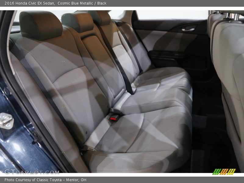 Cosmic Blue Metallic / Black 2016 Honda Civic EX Sedan