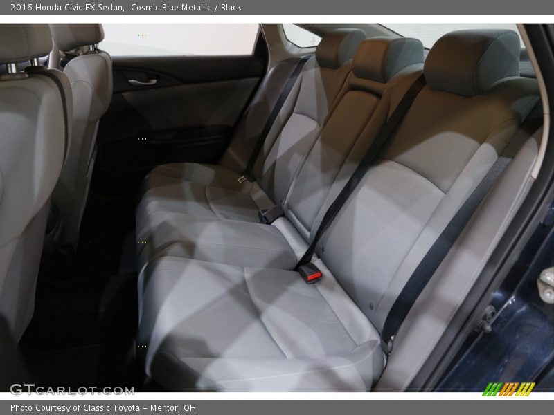 Cosmic Blue Metallic / Black 2016 Honda Civic EX Sedan