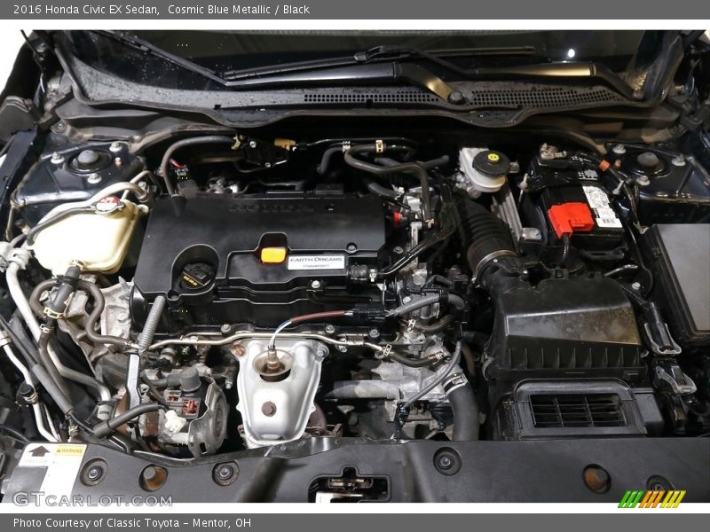 Cosmic Blue Metallic / Black 2016 Honda Civic EX Sedan