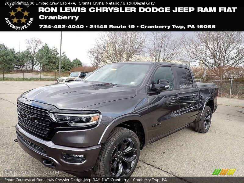 Granite Crystal Metallic / Black/Diesel Gray 2022 Ram 1500 Limited Crew Cab 4x4
