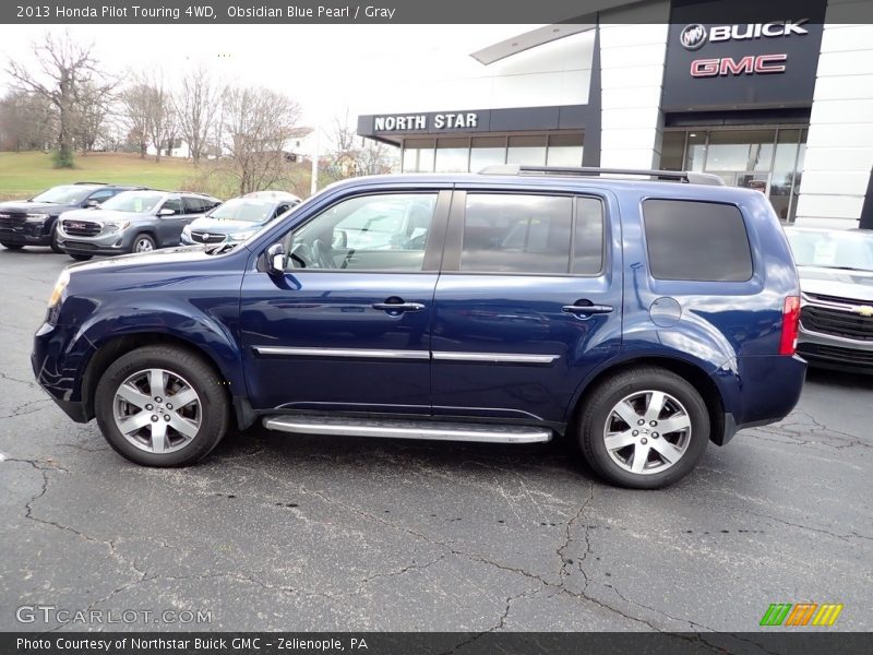 Obsidian Blue Pearl / Gray 2013 Honda Pilot Touring 4WD