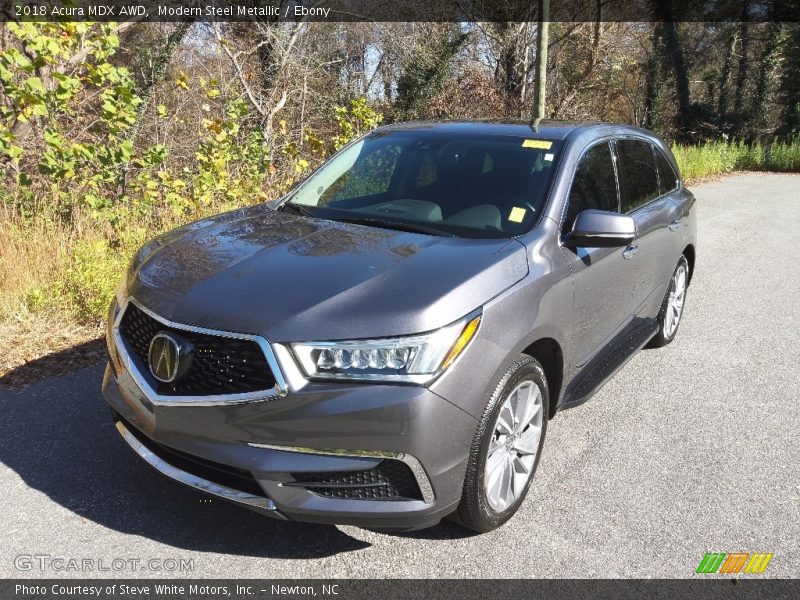 Modern Steel Metallic / Ebony 2018 Acura MDX AWD