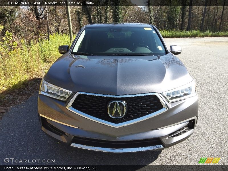 Modern Steel Metallic / Ebony 2018 Acura MDX AWD