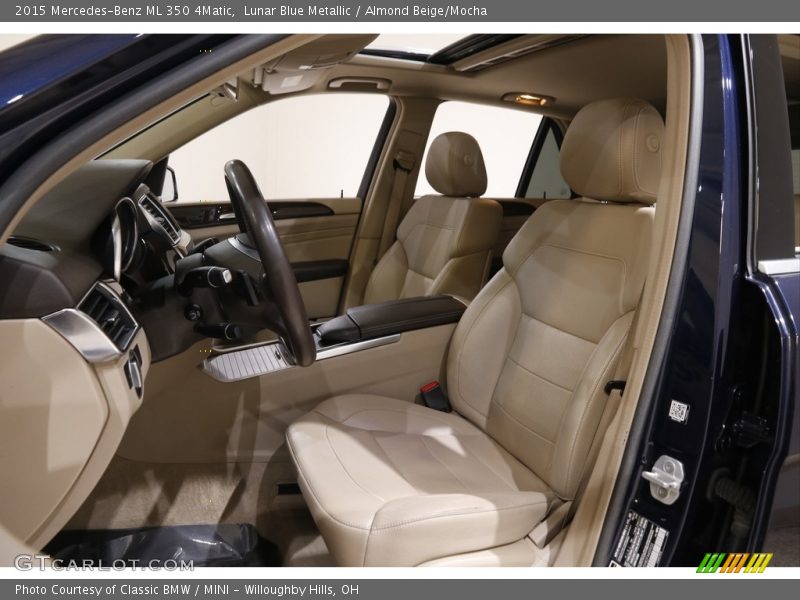 Lunar Blue Metallic / Almond Beige/Mocha 2015 Mercedes-Benz ML 350 4Matic