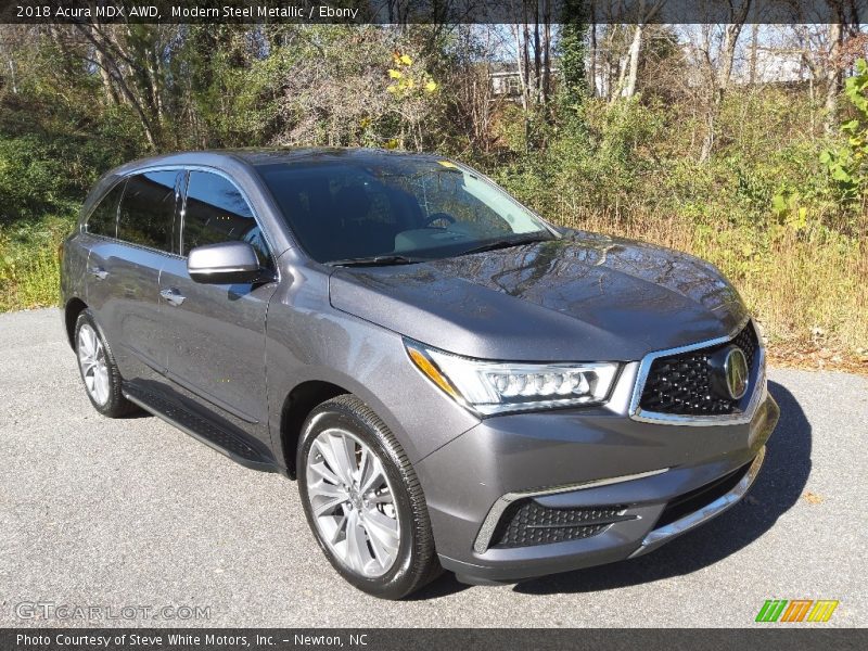 Modern Steel Metallic / Ebony 2018 Acura MDX AWD