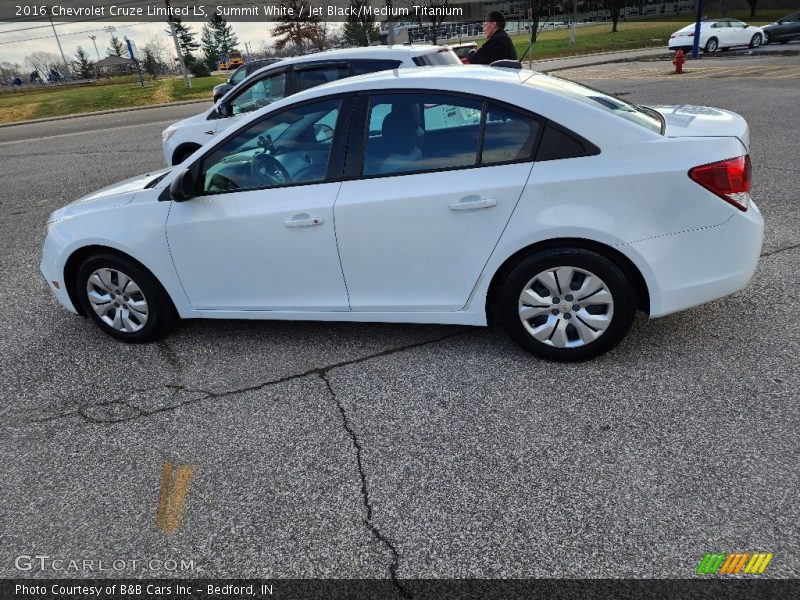 Summit White / Jet Black/Medium Titanium 2016 Chevrolet Cruze Limited LS