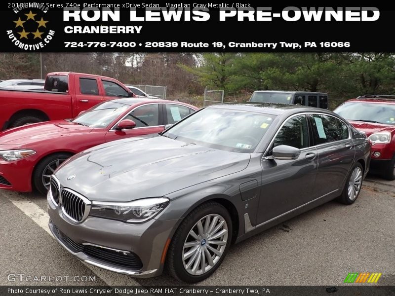 Magellan Gray Metallic / Black 2018 BMW 7 Series 740e iPerformance xDrive Sedan