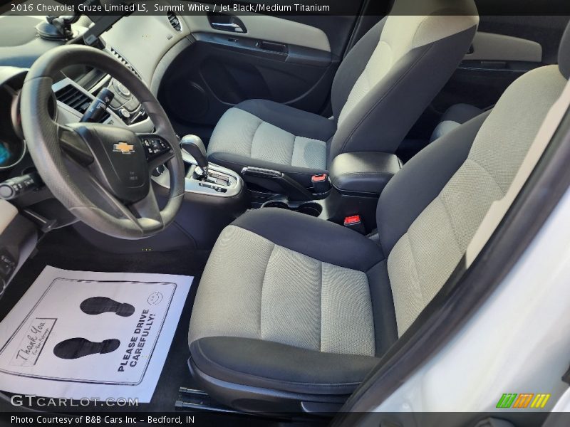 Summit White / Jet Black/Medium Titanium 2016 Chevrolet Cruze Limited LS