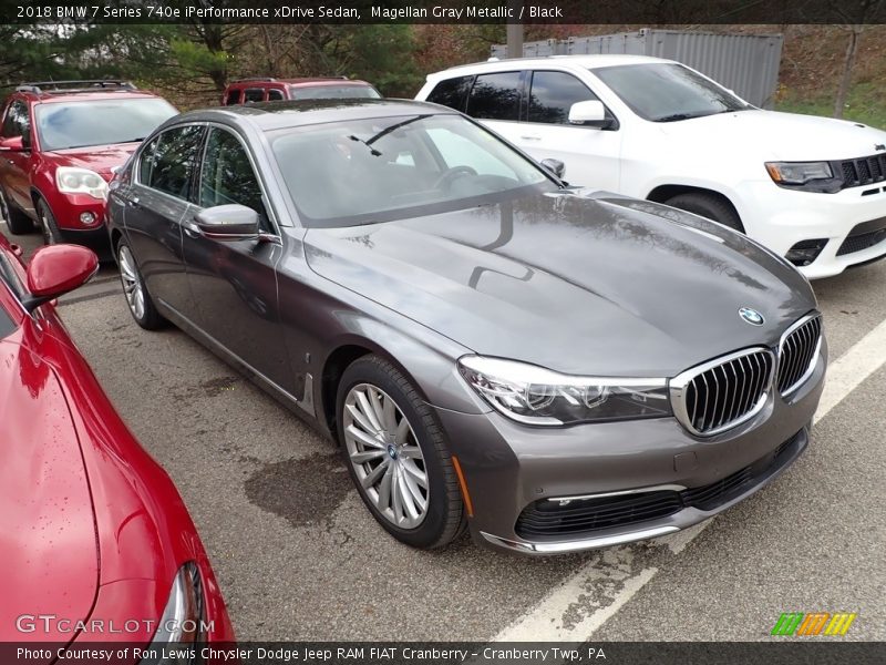 Magellan Gray Metallic / Black 2018 BMW 7 Series 740e iPerformance xDrive Sedan