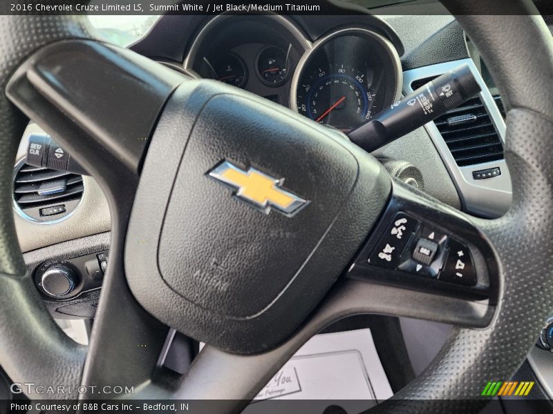 Summit White / Jet Black/Medium Titanium 2016 Chevrolet Cruze Limited LS