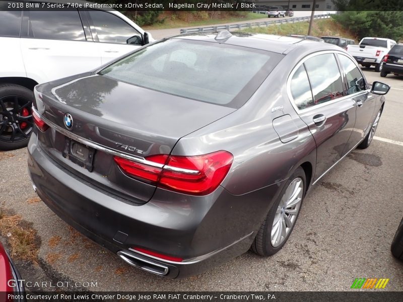 Magellan Gray Metallic / Black 2018 BMW 7 Series 740e iPerformance xDrive Sedan