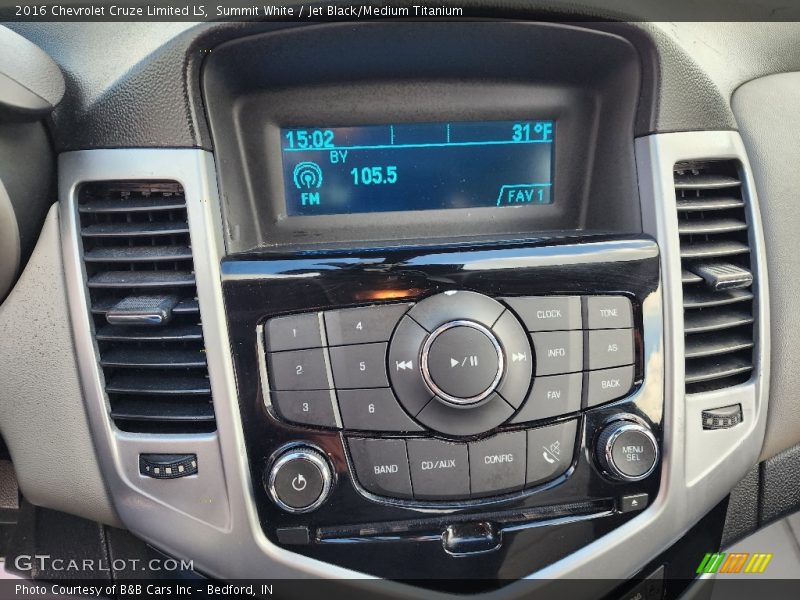 Summit White / Jet Black/Medium Titanium 2016 Chevrolet Cruze Limited LS