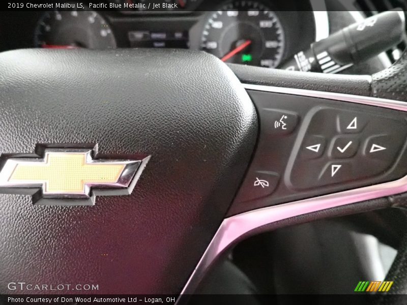Pacific Blue Metallic / Jet Black 2019 Chevrolet Malibu LS