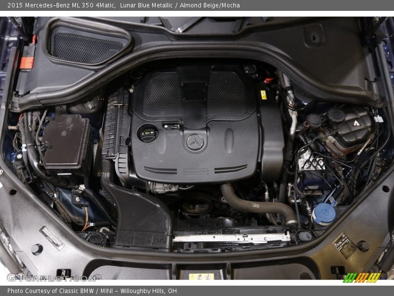 Lunar Blue Metallic / Almond Beige/Mocha 2015 Mercedes-Benz ML 350 4Matic
