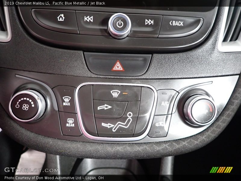 Pacific Blue Metallic / Jet Black 2019 Chevrolet Malibu LS
