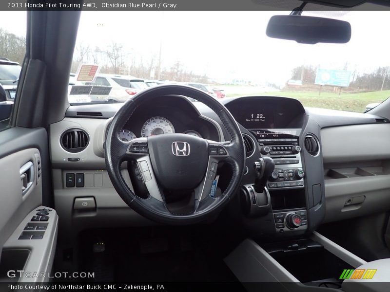 Obsidian Blue Pearl / Gray 2013 Honda Pilot Touring 4WD