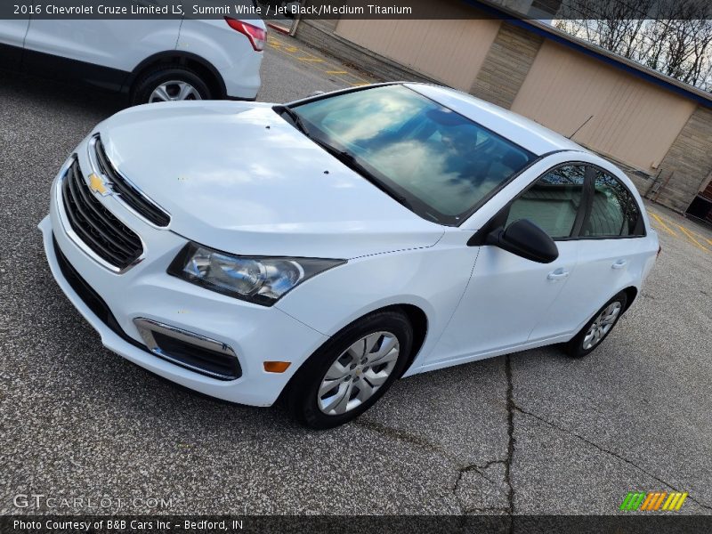 Summit White / Jet Black/Medium Titanium 2016 Chevrolet Cruze Limited LS