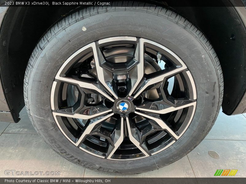 Black Sapphire Metallic / Cognac 2023 BMW X3 xDrive30i