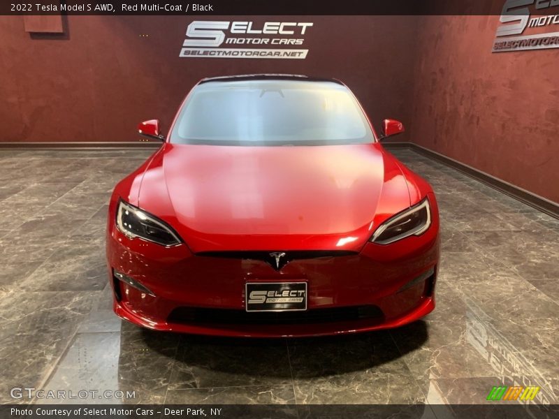 Red Multi-Coat / Black 2022 Tesla Model S AWD