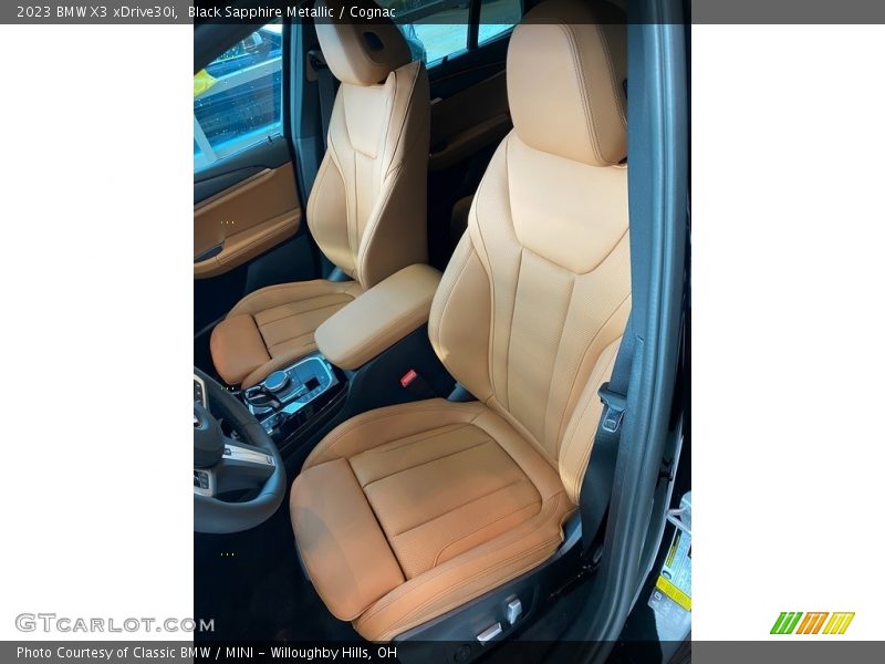Black Sapphire Metallic / Cognac 2023 BMW X3 xDrive30i