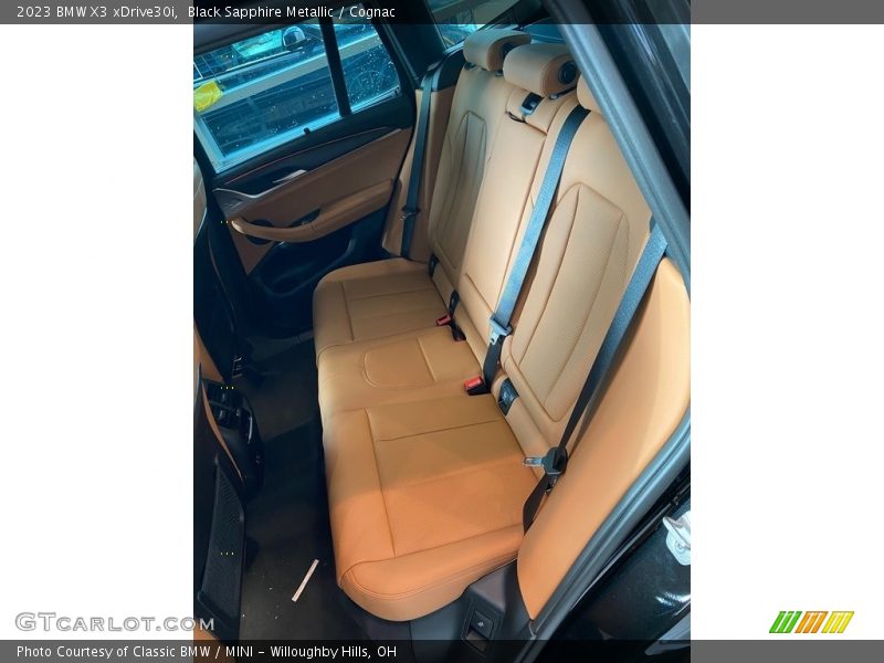 Black Sapphire Metallic / Cognac 2023 BMW X3 xDrive30i