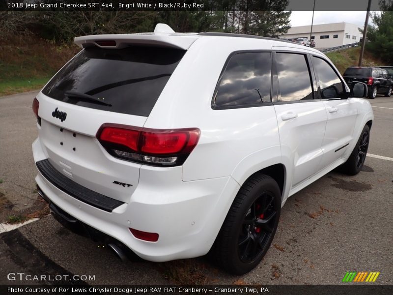 Bright White / Black/Ruby Red 2018 Jeep Grand Cherokee SRT 4x4