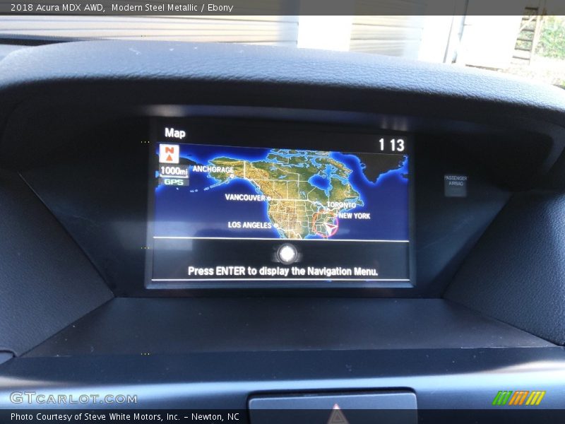 Modern Steel Metallic / Ebony 2018 Acura MDX AWD