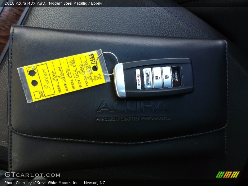 Modern Steel Metallic / Ebony 2018 Acura MDX AWD