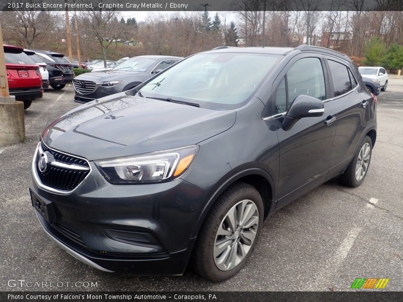 Graphite Gray Metallic / Ebony 2017 Buick Encore Preferred