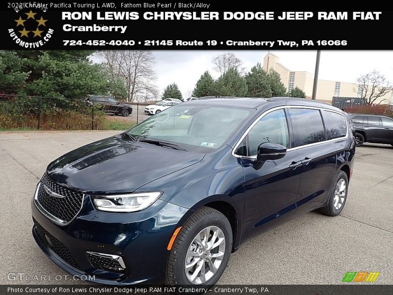 Fathom Blue Pearl / Black/Alloy 2022 Chrysler Pacifica Touring L AWD
