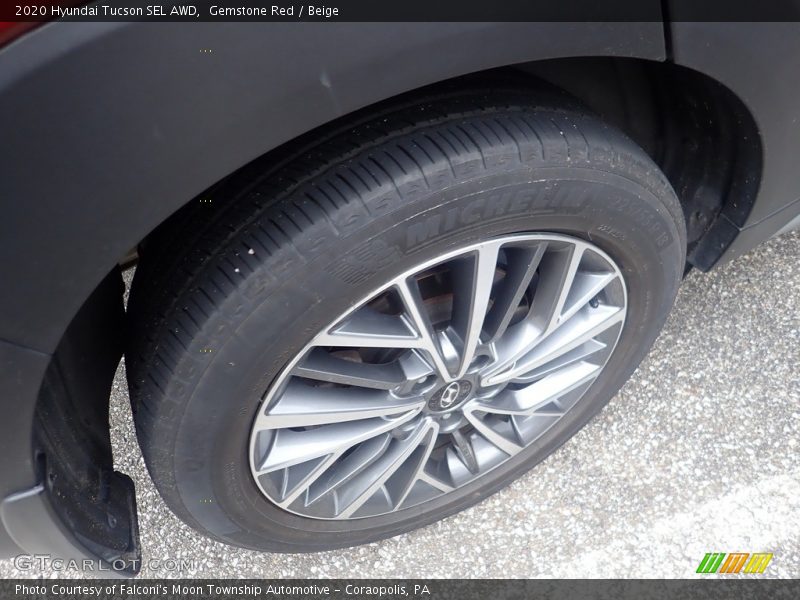 Gemstone Red / Beige 2020 Hyundai Tucson SEL AWD