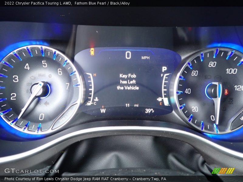 Fathom Blue Pearl / Black/Alloy 2022 Chrysler Pacifica Touring L AWD