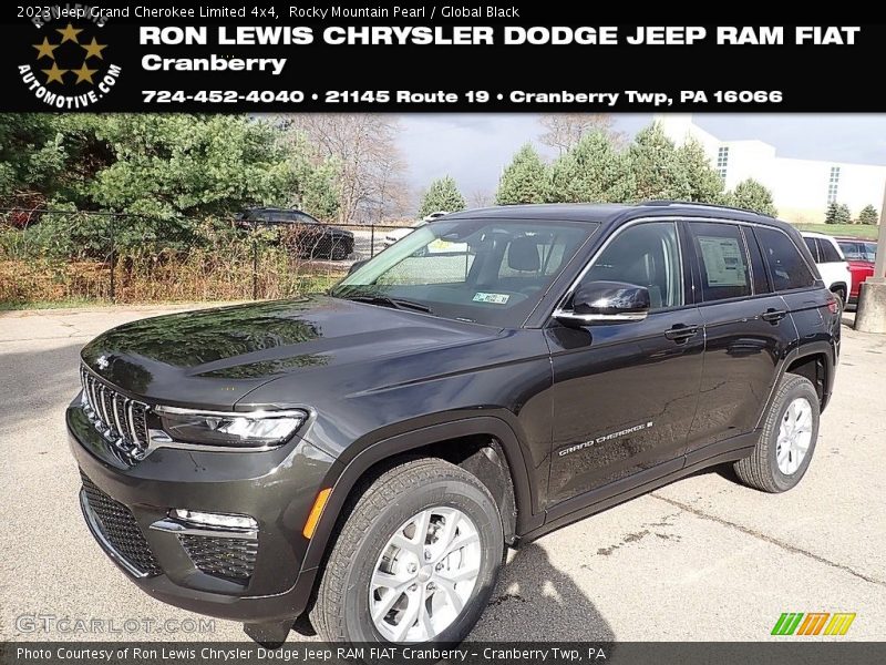 Rocky Mountain Pearl / Global Black 2023 Jeep Grand Cherokee Limited 4x4