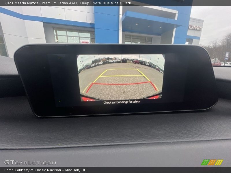 Deep Crystal Blue Mica / Black 2021 Mazda Mazda3 Premium Sedan AWD