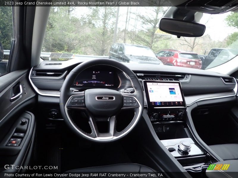Rocky Mountain Pearl / Global Black 2023 Jeep Grand Cherokee Limited 4x4