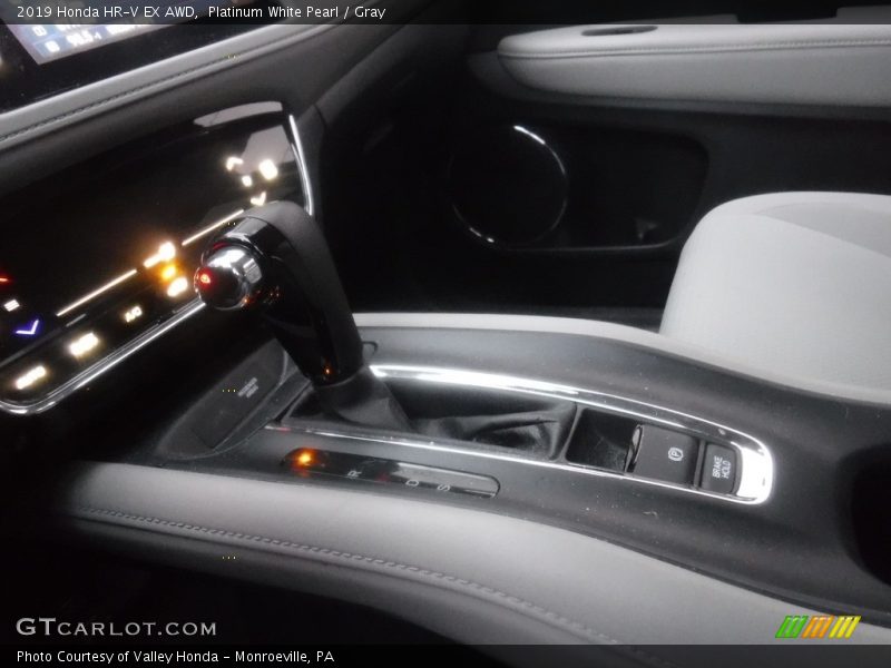 Platinum White Pearl / Gray 2019 Honda HR-V EX AWD
