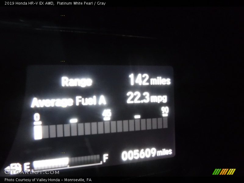 Platinum White Pearl / Gray 2019 Honda HR-V EX AWD