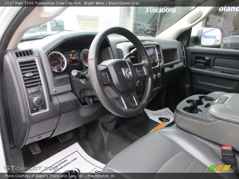 Bright White / Black/Diesel Gray 2017 Ram 3500 Tradesman Crew Cab 4x4