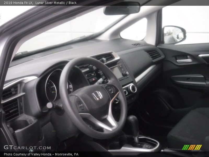 Lunar Silver Metallic / Black 2019 Honda Fit LX
