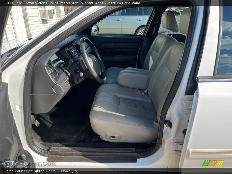 Front Seat of 2011 Crown Victoria Police Interceptor