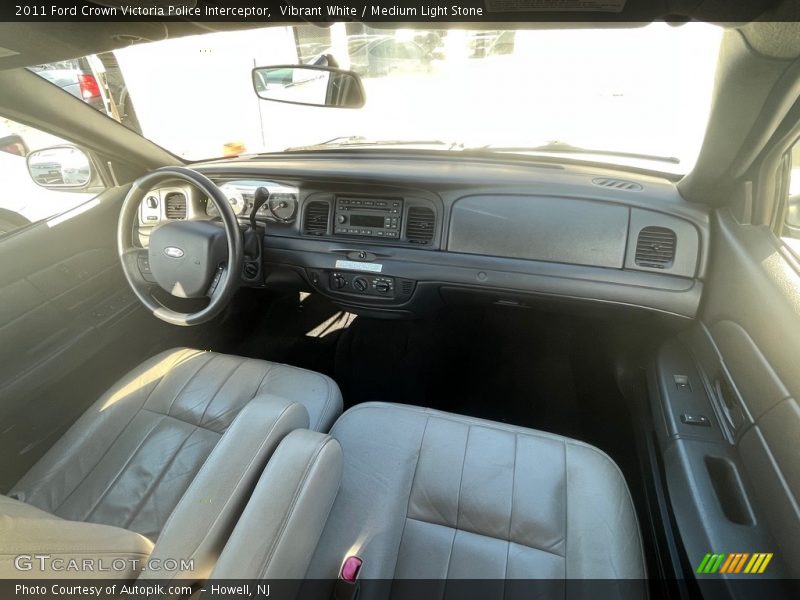 Front Seat of 2011 Crown Victoria Police Interceptor
