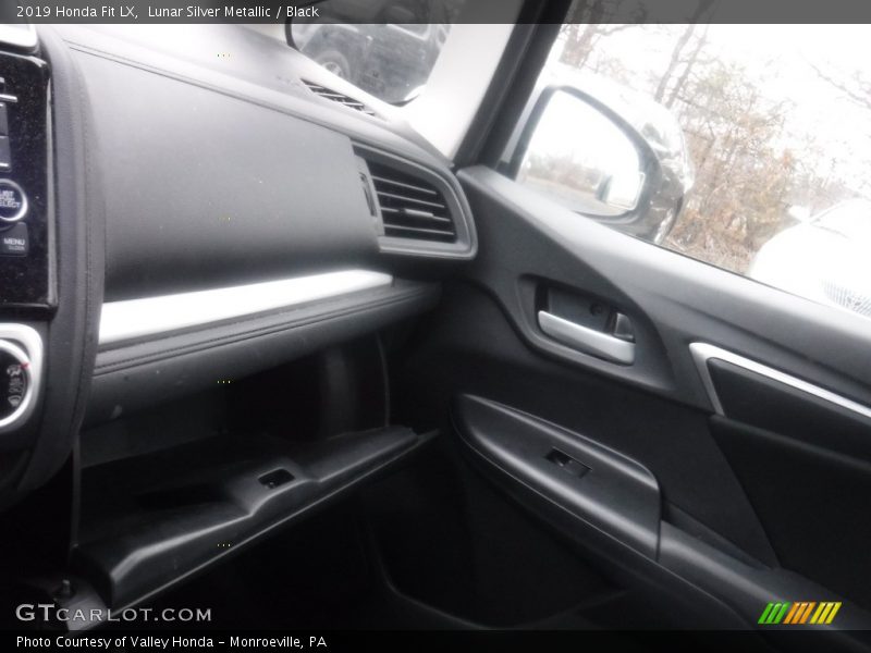 Lunar Silver Metallic / Black 2019 Honda Fit LX