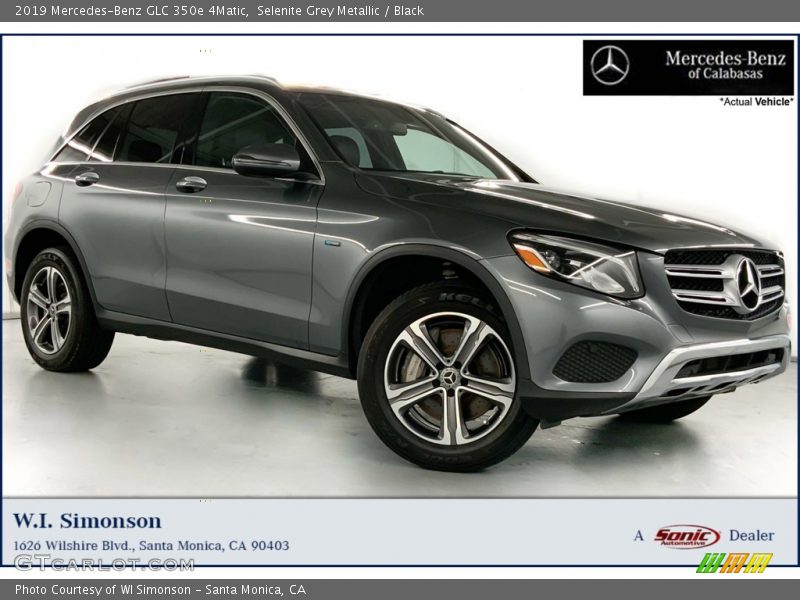 Selenite Grey Metallic / Black 2019 Mercedes-Benz GLC 350e 4Matic