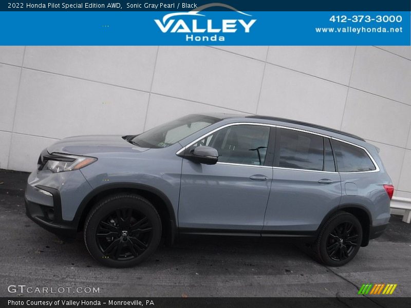 Sonic Gray Pearl / Black 2022 Honda Pilot Special Edition AWD