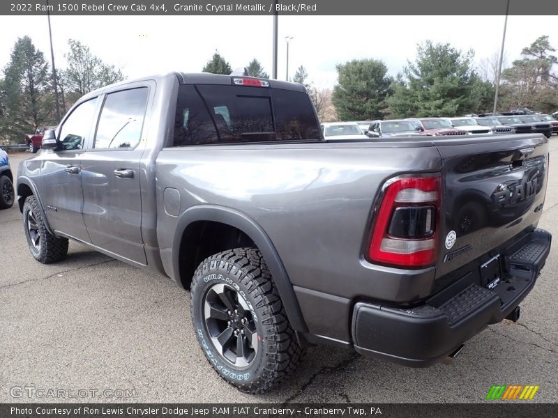 Granite Crystal Metallic / Black/Red 2022 Ram 1500 Rebel Crew Cab 4x4