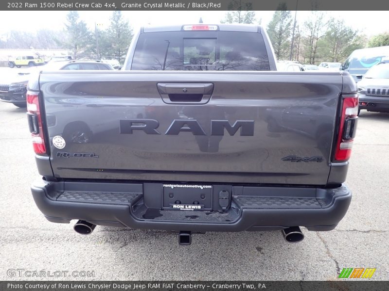 Granite Crystal Metallic / Black/Red 2022 Ram 1500 Rebel Crew Cab 4x4