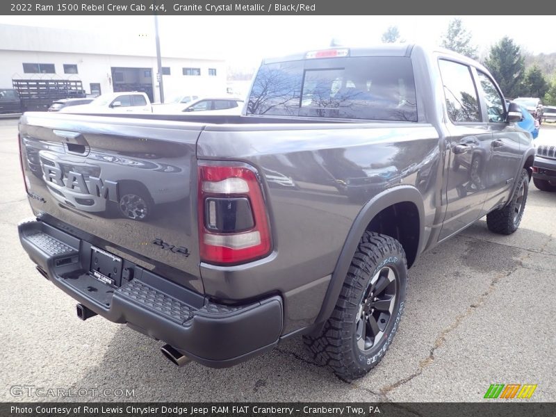 Granite Crystal Metallic / Black/Red 2022 Ram 1500 Rebel Crew Cab 4x4